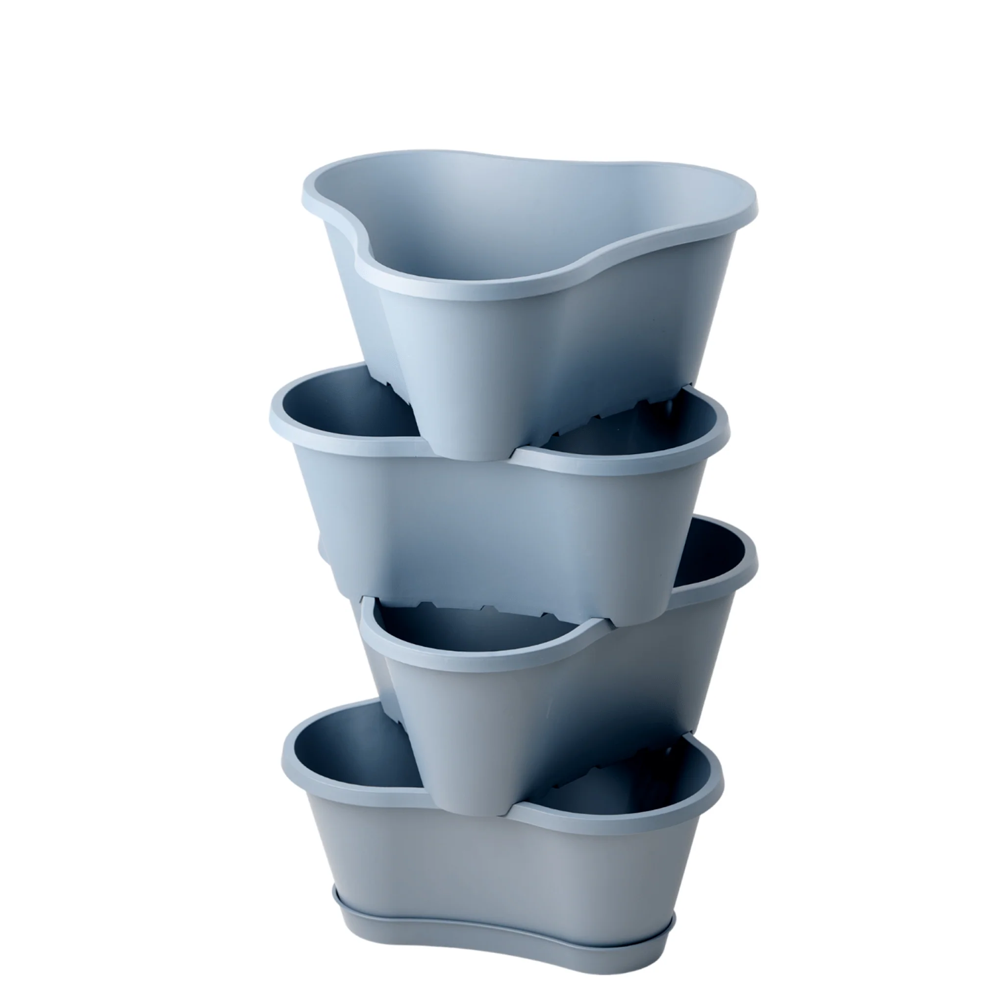 Stackable Planter 4 Pack with Tray - Image 3