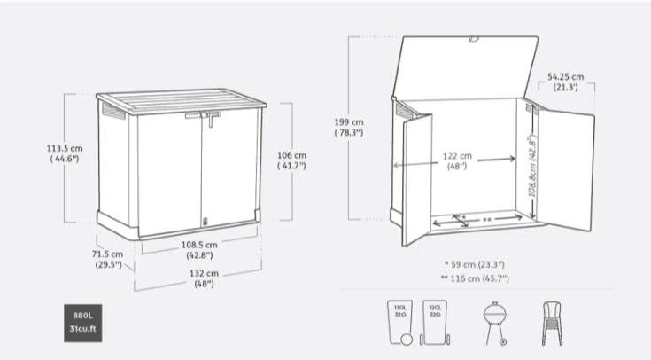Store It Out Prime Shed 880L (at Bunnings Only) - Image 2