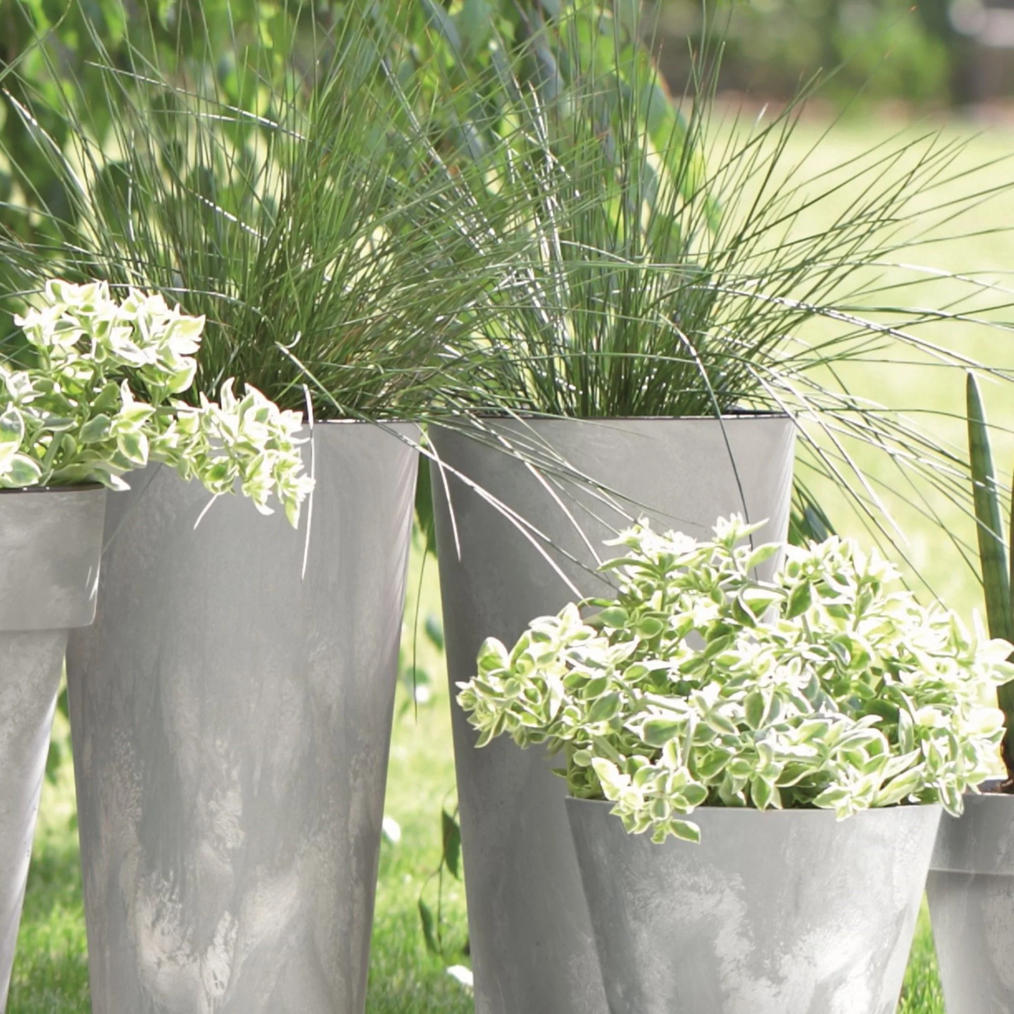Tubus Slim Beton Planter - Image 8