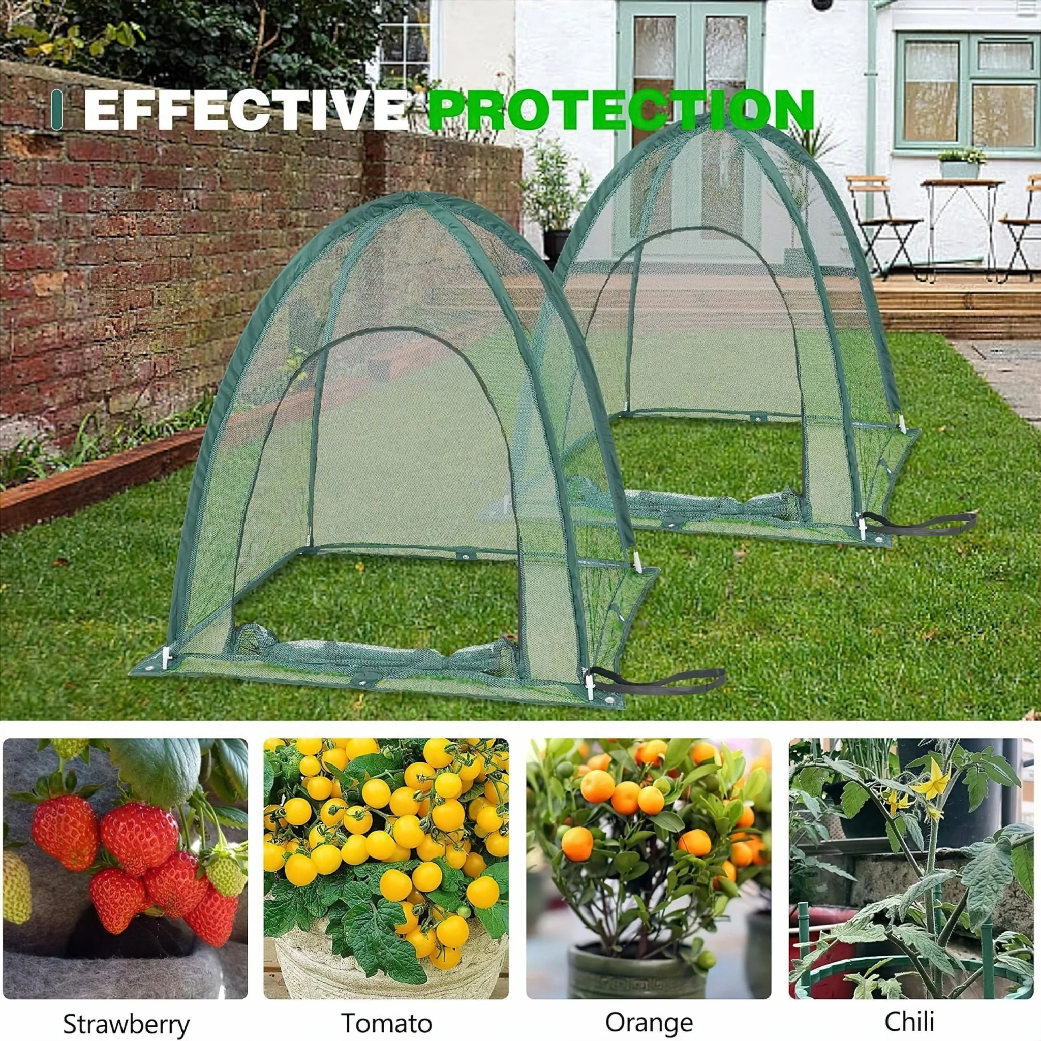 Twin Pack NET Garden Covers - 0.92m2 x 1m High - Image 4