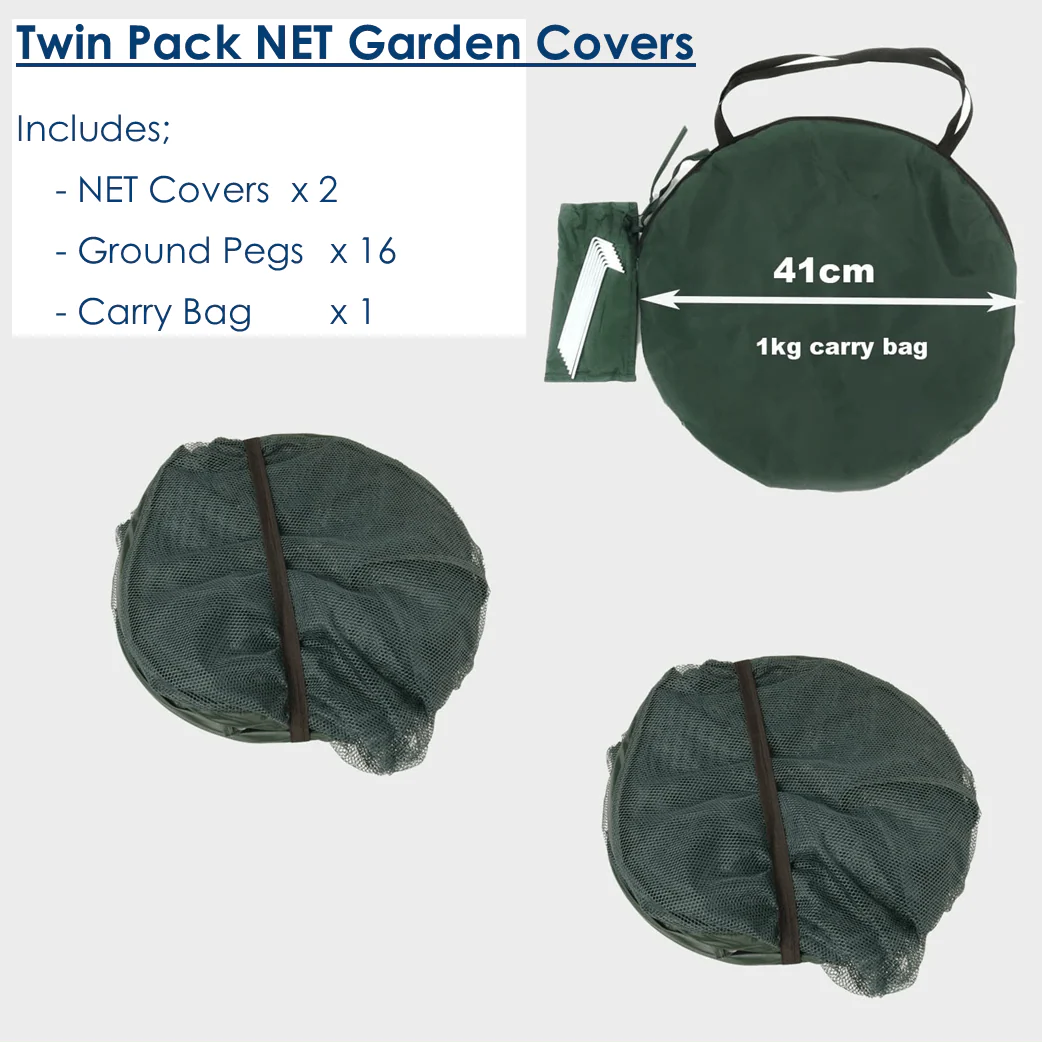 Twin Pack NET Garden Covers - 0.92m2 x 1m High - Image 7