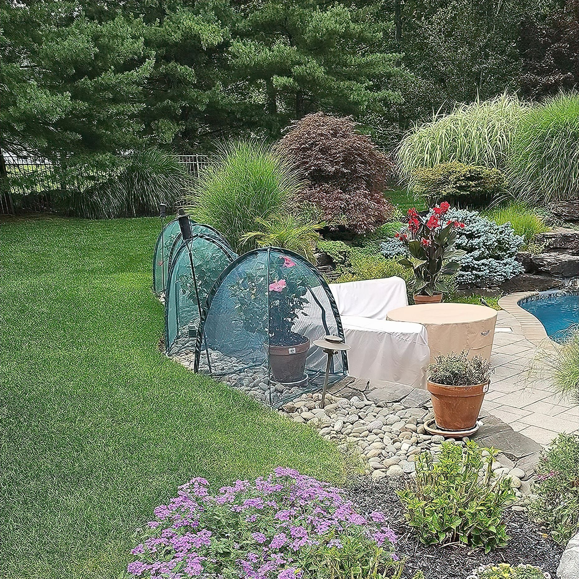 Twin Pack NET Garden Covers - 0.92m2 x 1m High - Image 8