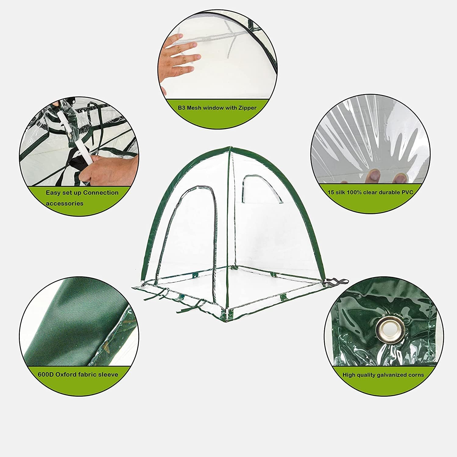 Twin Pack POLY Garden Covers - 0.92m2 x 1m High - Image 5