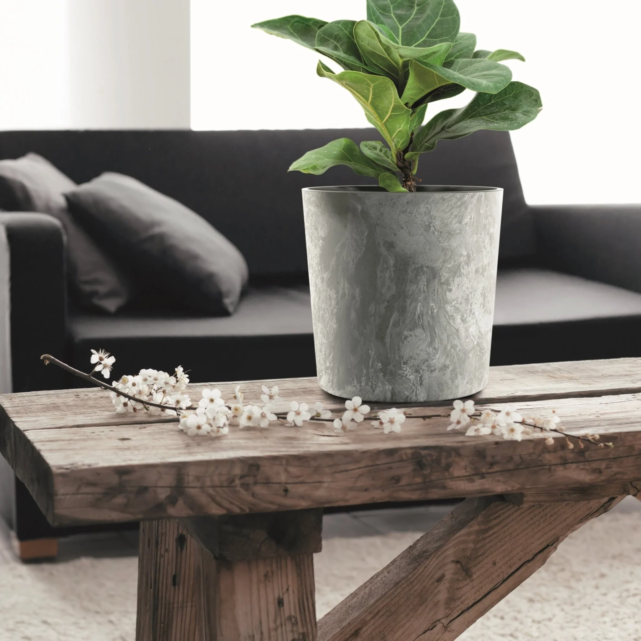 Urbi Round Beton Planter - Image 5